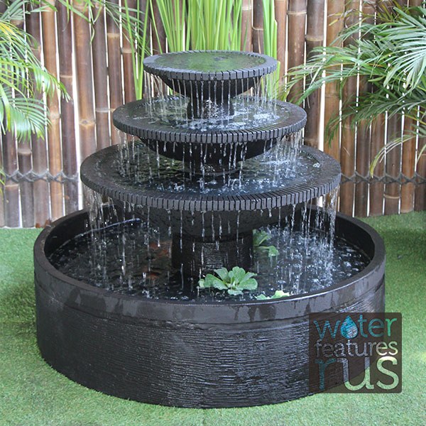Aqua Falls Fountain, Falling Water Outdoor Fountain